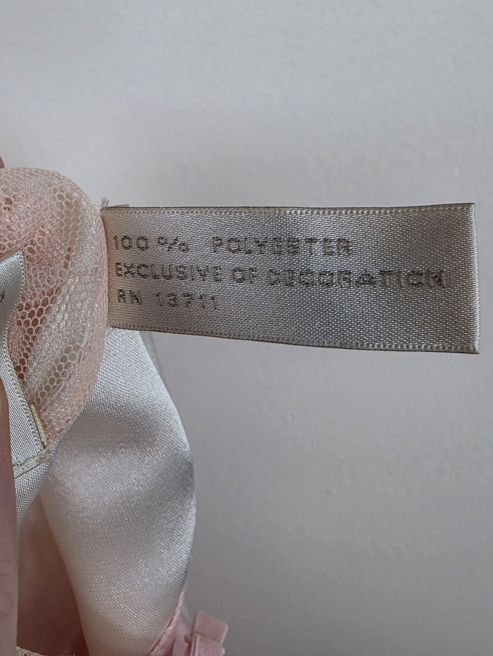 VTG Valerie Stevens Slip Dress Sz L Sheer Lace Nightgown Fairy Ethereal Feminine - Picture 10 of 10